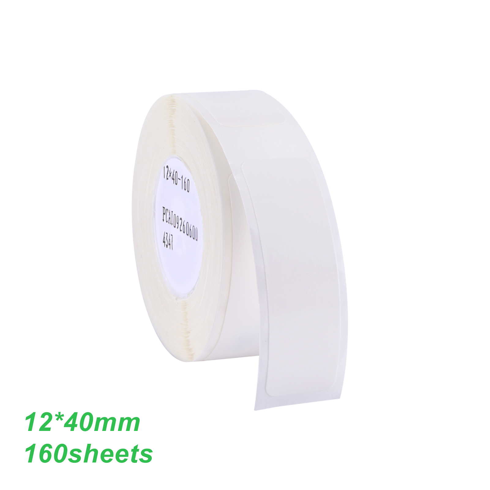 12*40mm 열 인쇄 레이블 종이 바코드 가격 크기 이름 빈 레이블 방수 찢어 홈 슈퍼마켓 케이터링